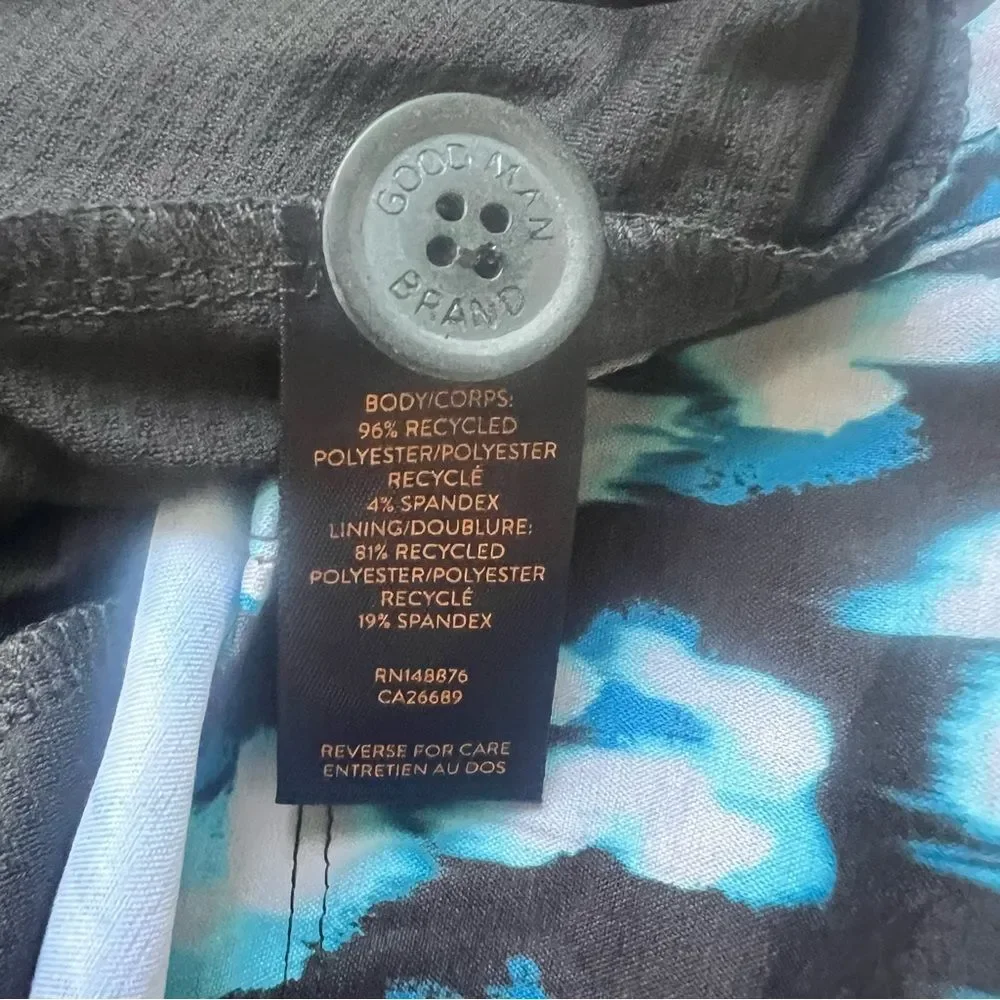 Men's Good Man Brand Swim Trunks Size‎ XXL Blue Black NWT